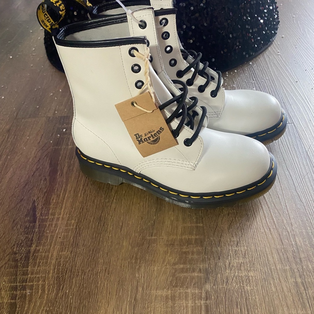 Dr. Martens White Boots with Black Laces
*New Never Worn